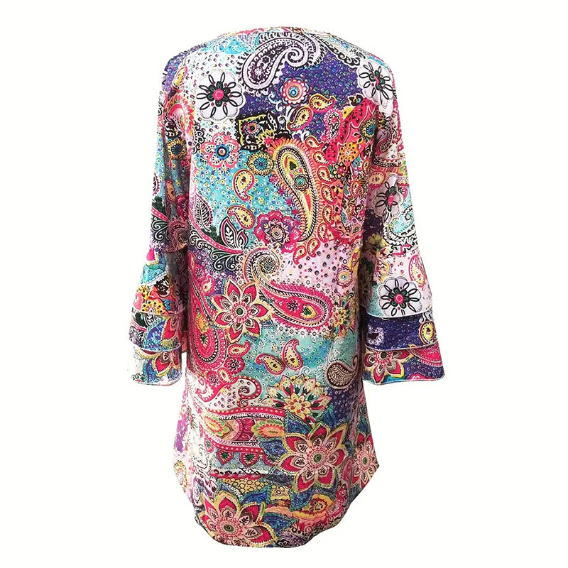 Robe Charme Boho Vibrante