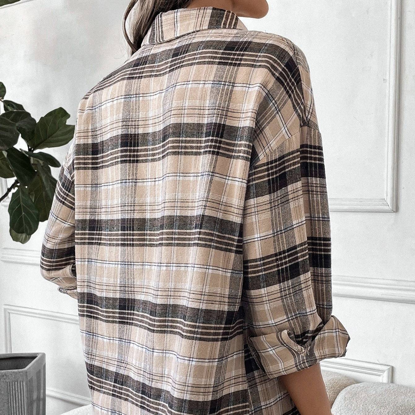 Chemise à Carreaux Nouée Callie